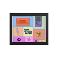 Image 2 of Y2K patch work Framed poster 