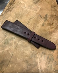 Image 1 of Dark Burgundy Horse vintage watch-strap