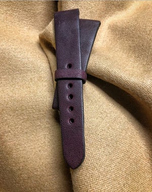 Image of Dark Burgundy Horse vintage watch-strap