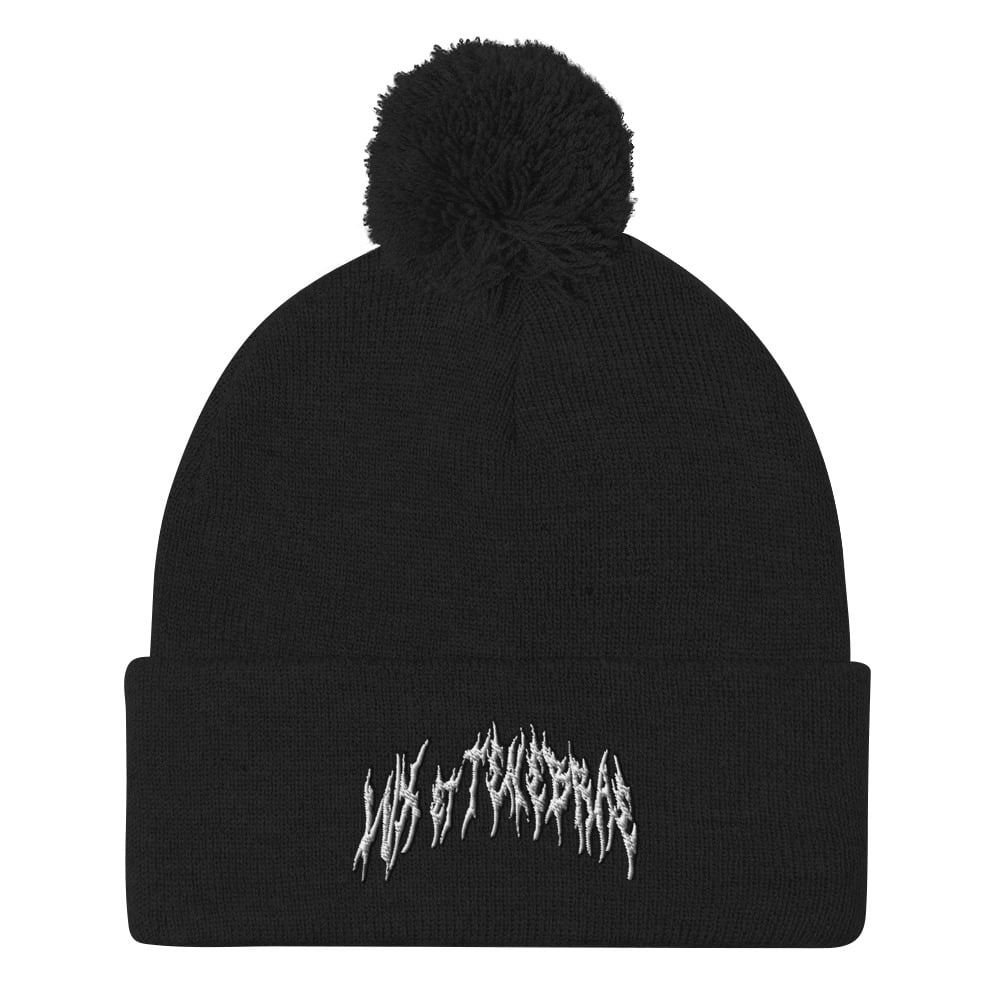 Image of D3ATH-POM POM BEANIE