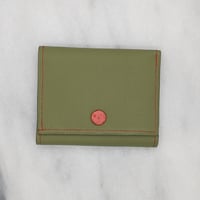 Image 1 of TRIFOLD Wallet with Snap – LIGHT GREEN CUIVRE