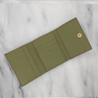 Image 3 of TRIFOLD Wallet with Snap – LIGHT GREEN CUIVRE
