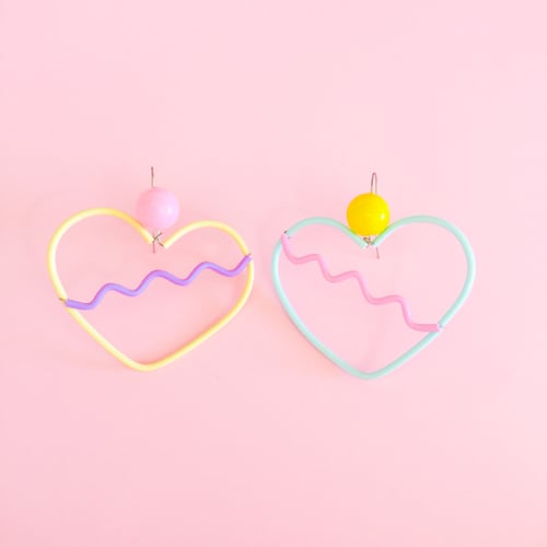 Image of Sweetheart earrings- icecream 