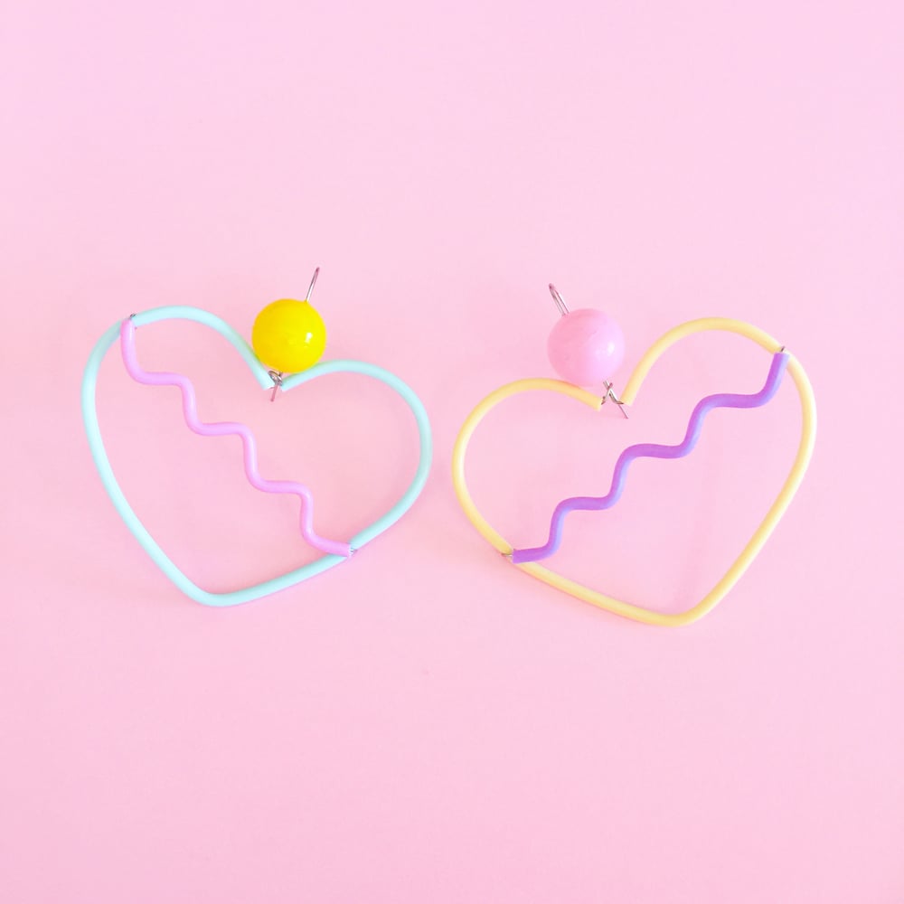 Image of Sweetheart earrings- icecream 