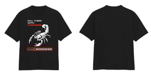 Image of Kill Them With Kindess Black T Shirt | Exclusive Goddess Aura Release