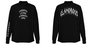 Image of Glamorous Goddess Long Sleeve Black T Shirt | Exclusive Goddess Aura Release