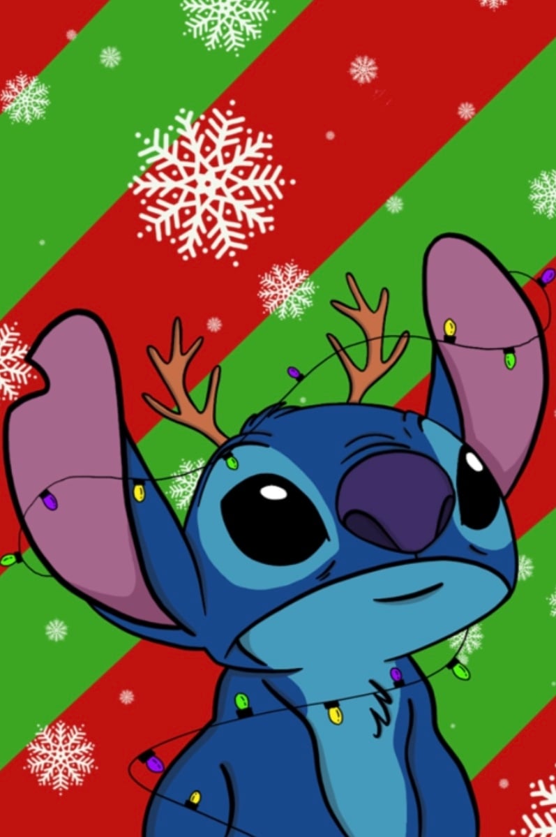 Image of Stitch Holiday Print 