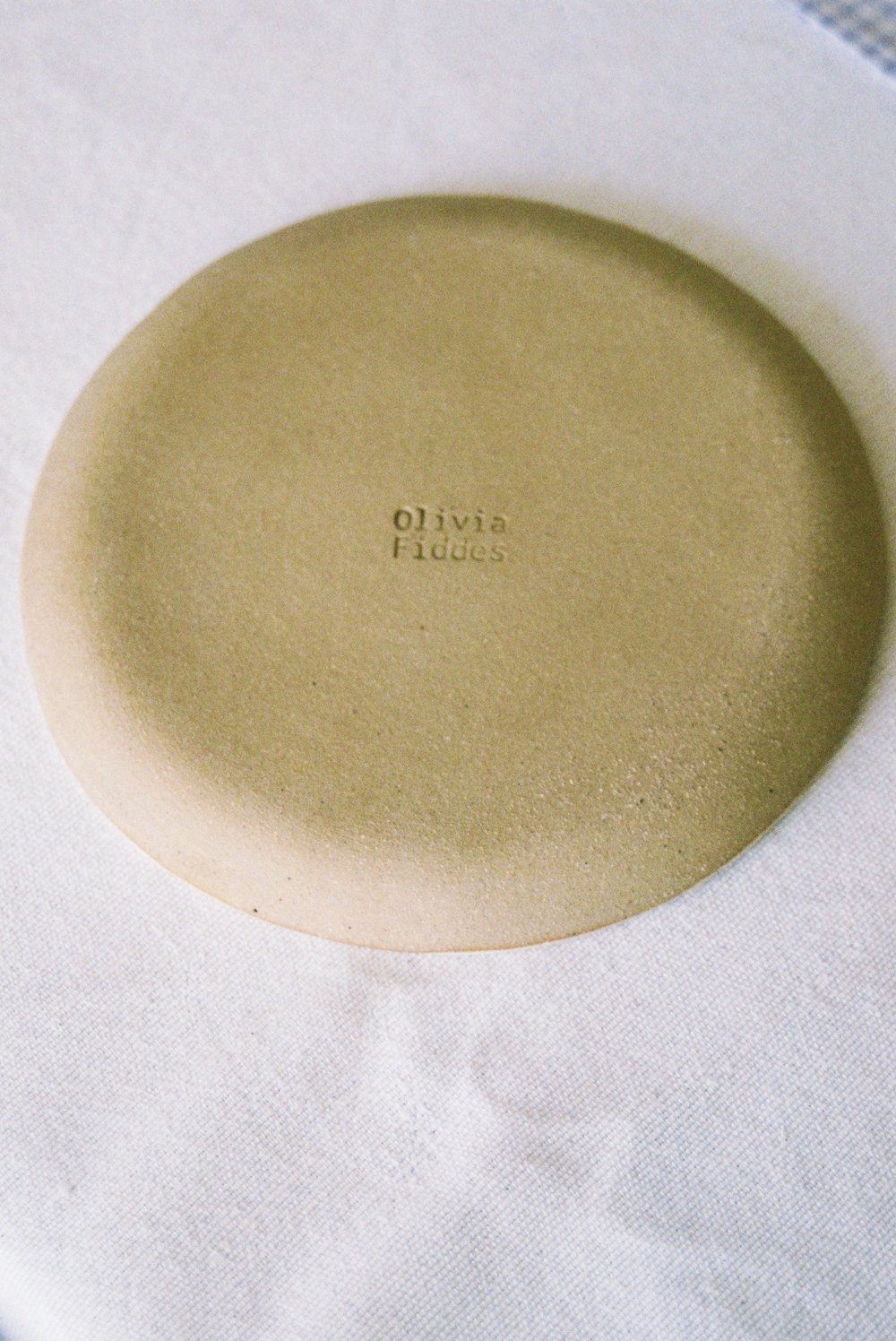 <span style="color: #f4cccc;"> ONE LEFT </span>Olivia Fiddes - Creamy Plates