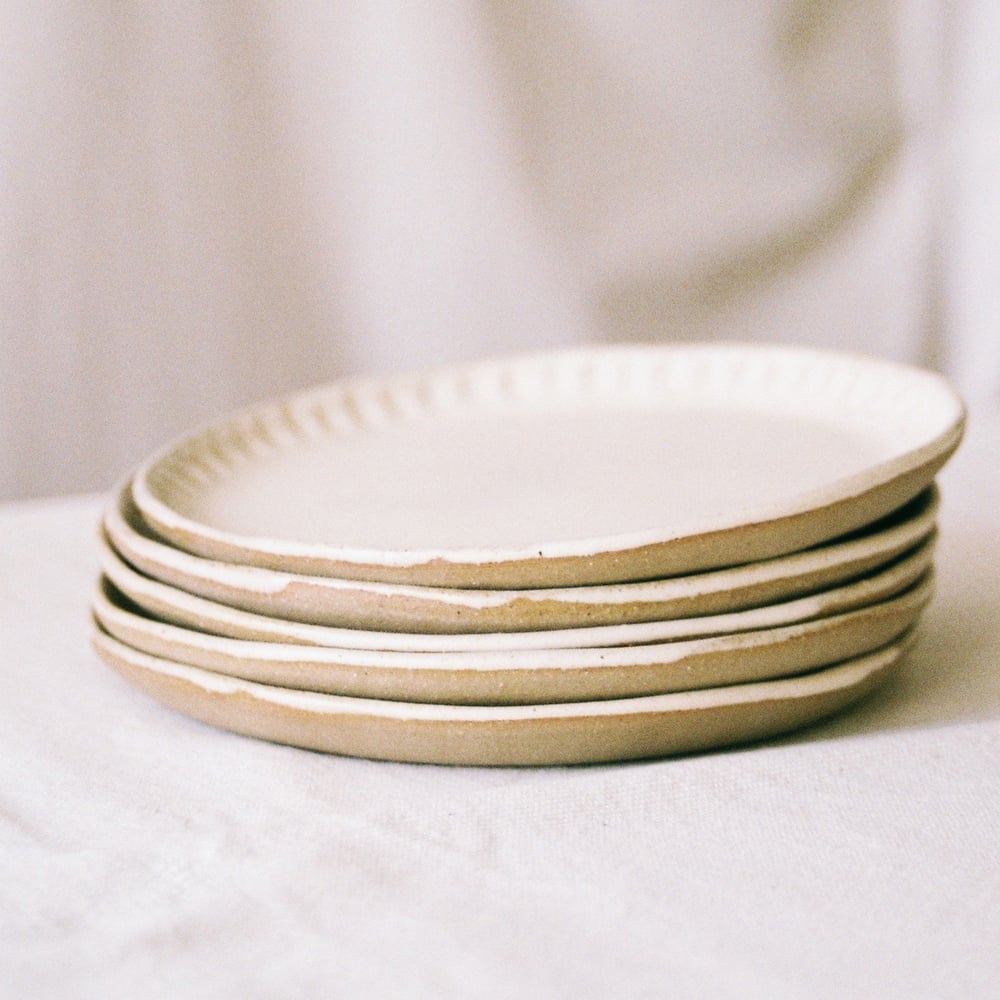 <span style="color: #f4cccc;"> LAST PIECES </span>Olivia Fiddes - Creamy Plates