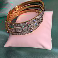 Image 4 of Gold Evil Eye Bangle 