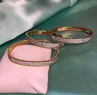 Image 5 of Gold Evil Eye Bangle 