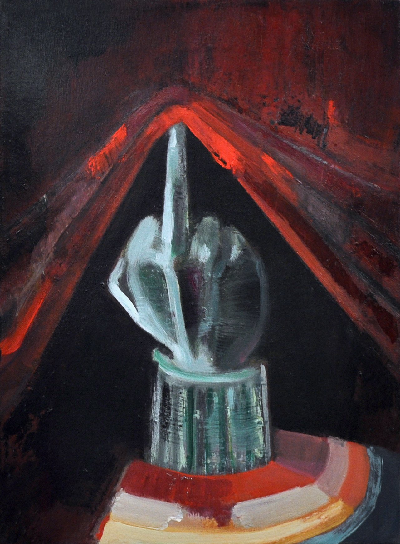 Image of Painting / maleri / "Figure of liberty" / 31x42 cm