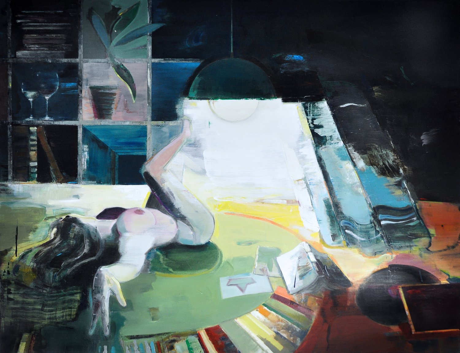Image of Painting / maleri / "I often wonder ..." / 182x140 cm