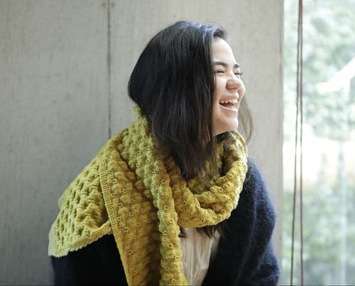 Image of Peaks Scarf / Navy