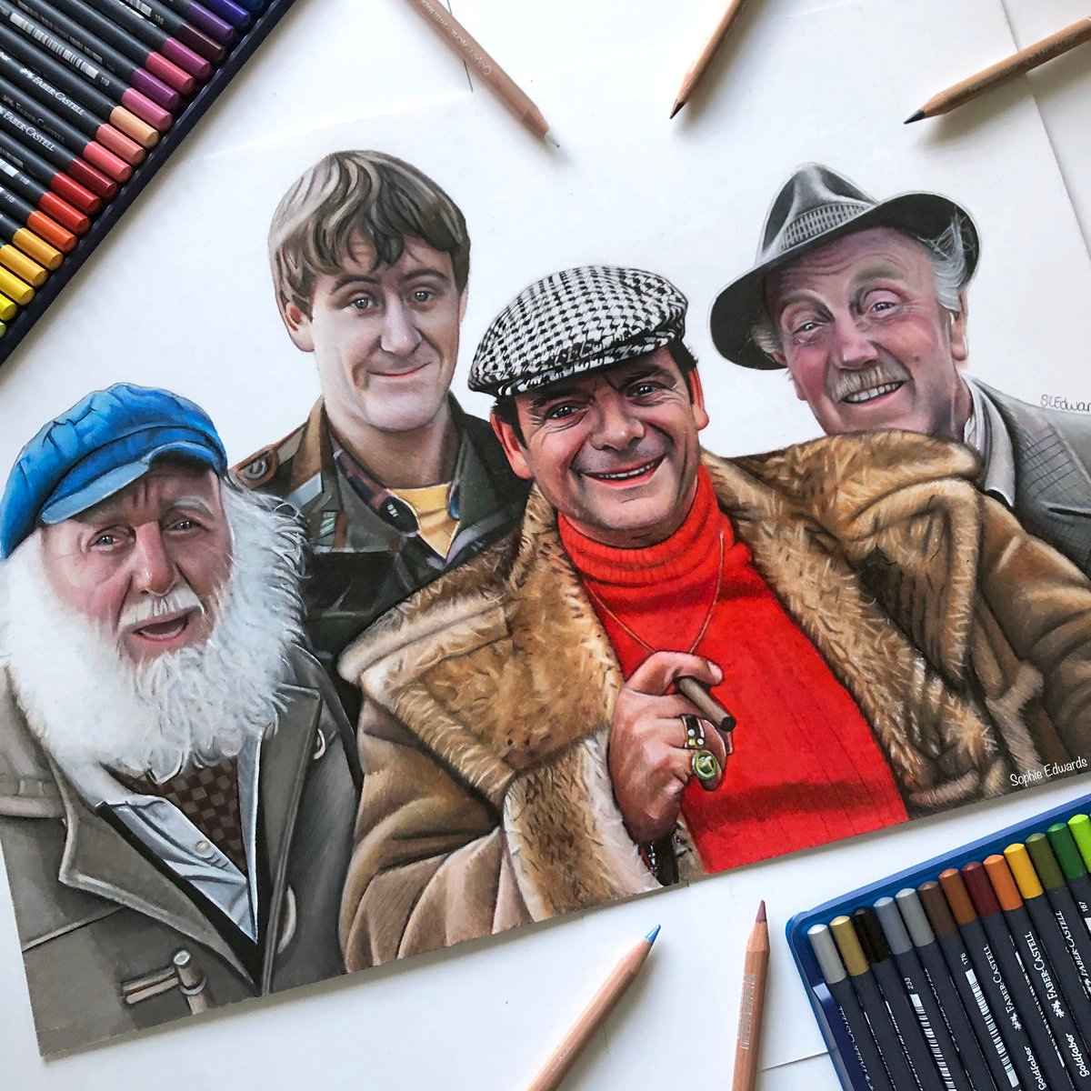 Fools horses uncle albert del comeback cast could jason david into gareth tv comedy express during Only Fools and Horses Print | Sophie Edwards