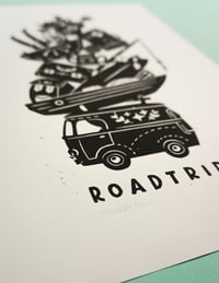 Image 4 of Road Trip (lino print - 25x35cm)