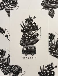 Image 5 of Road Trip (lino print - 25x35cm)