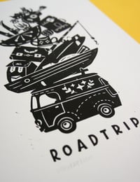 Image 3 of Road Trip (lino print - 25x35cm)