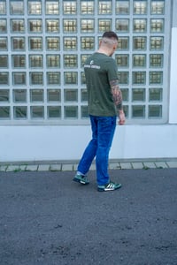 Image 4 of EE/DH Crewneck TShirt Olive