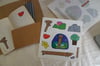 Postcards and sticker bundle
