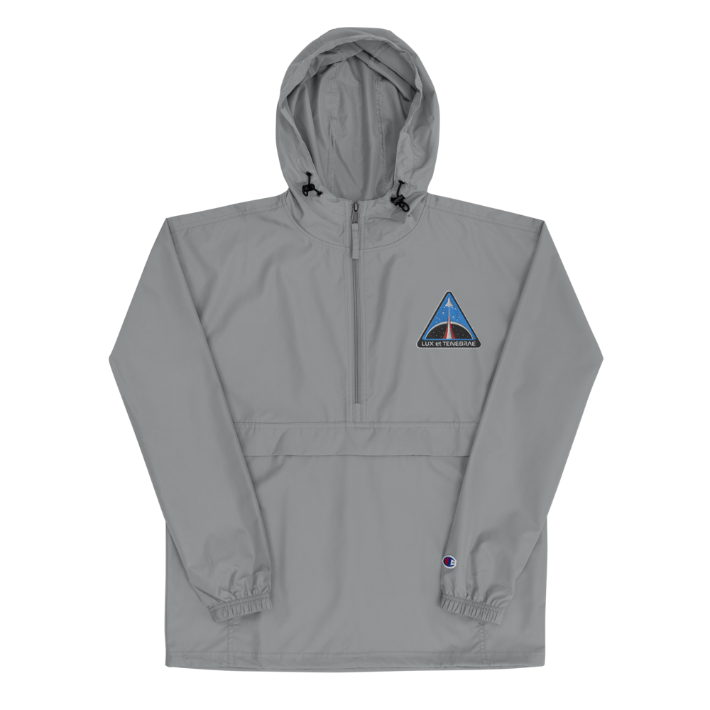 Image of LUX EXOSHPERE PATCH GRAPHITE PACKABLE CHAMPION JACKET