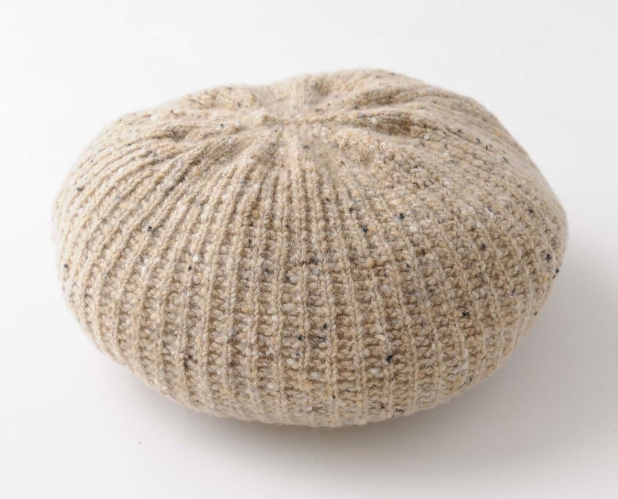 Image of Tweedy Donegal Shell Beret / Natural