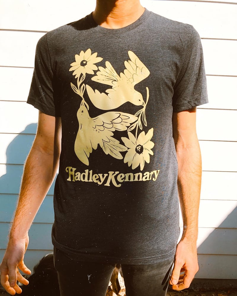 Image of Bird + Feather Shirt (Charcoal)