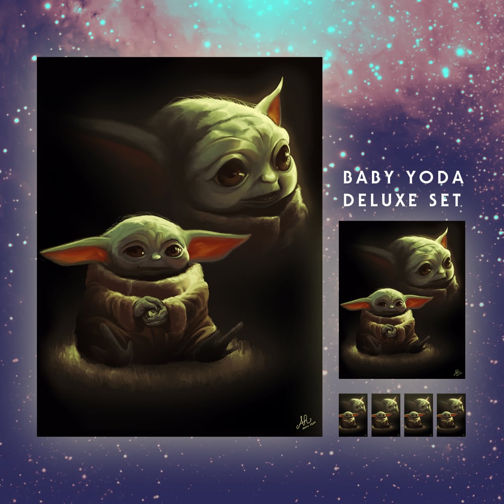 Image of Baby Yoda Deluxe Portrait Set PRE-ORDER