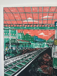 Image 2 of Winchin Spot #4 - Waitin' for yer Last Train Hame at Platform Seventeen - Original A3 Screenprint