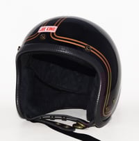 Image 1 of JK400 Black & Double Gold Pinstripes
