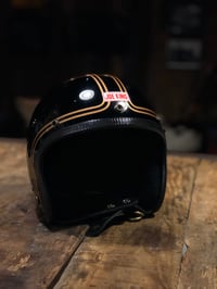 Image 2 of JK400 Black & Double Gold Pinstripes
