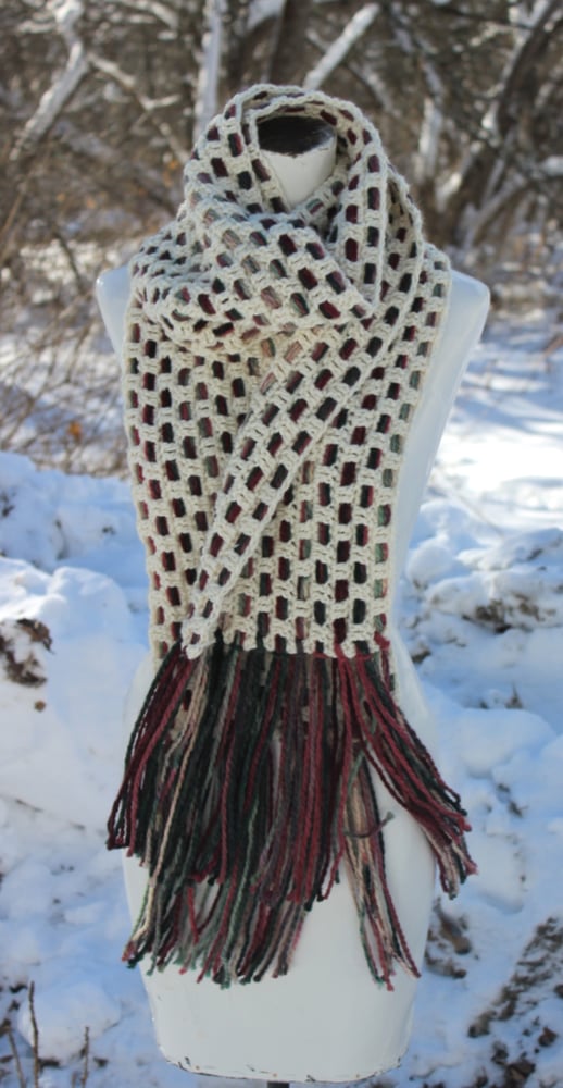 Image of Woven Fringe Scarf