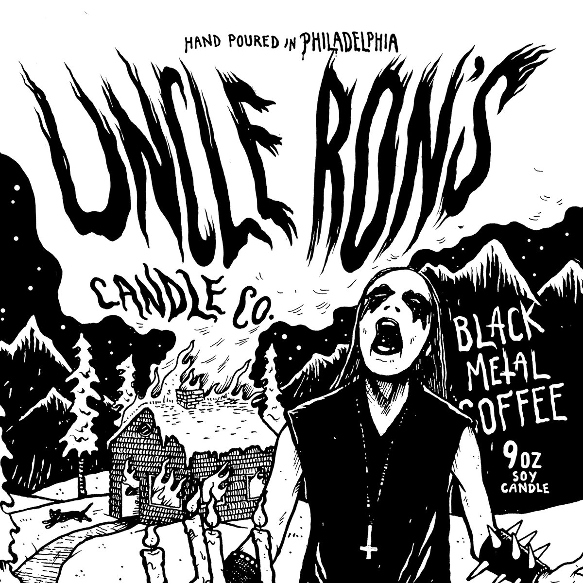 Black Metal Coffee | Uncle Ron's Candle Company