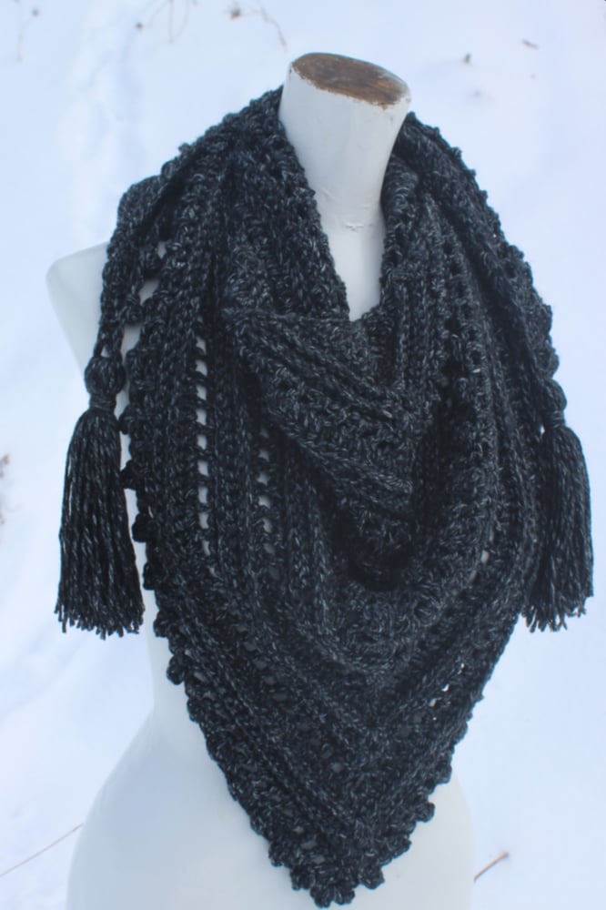 Image of Misty Day Triangle Scarf