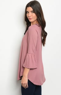 Image 3 of Mauve Criss Cross Top