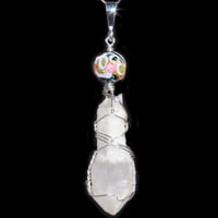 Image 2 of Frosted Scepter Quartz Crystal Pendant