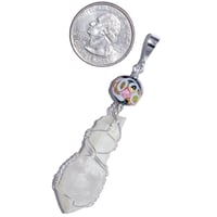 Image 3 of Frosted Scepter Quartz Crystal Pendant