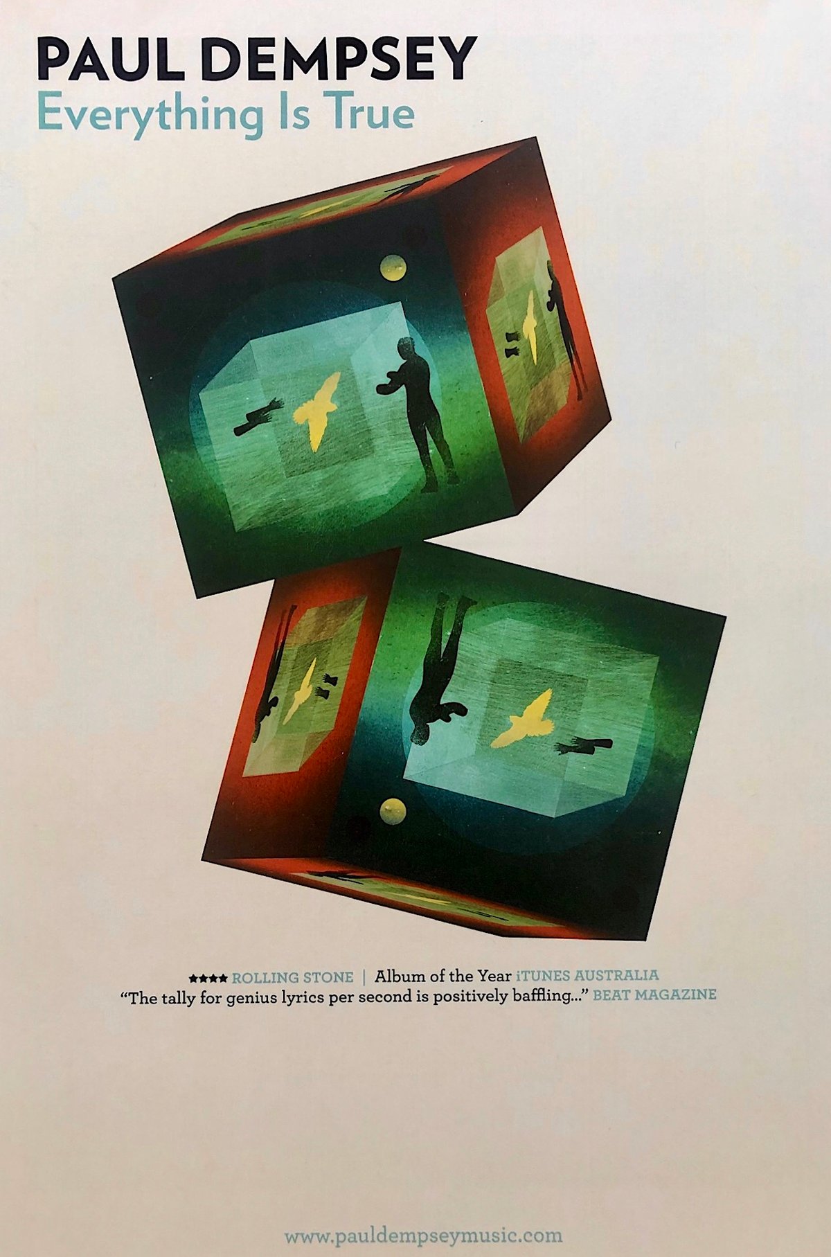 Image of Paul Dempsey US poster Extremely rare 'Everything True'