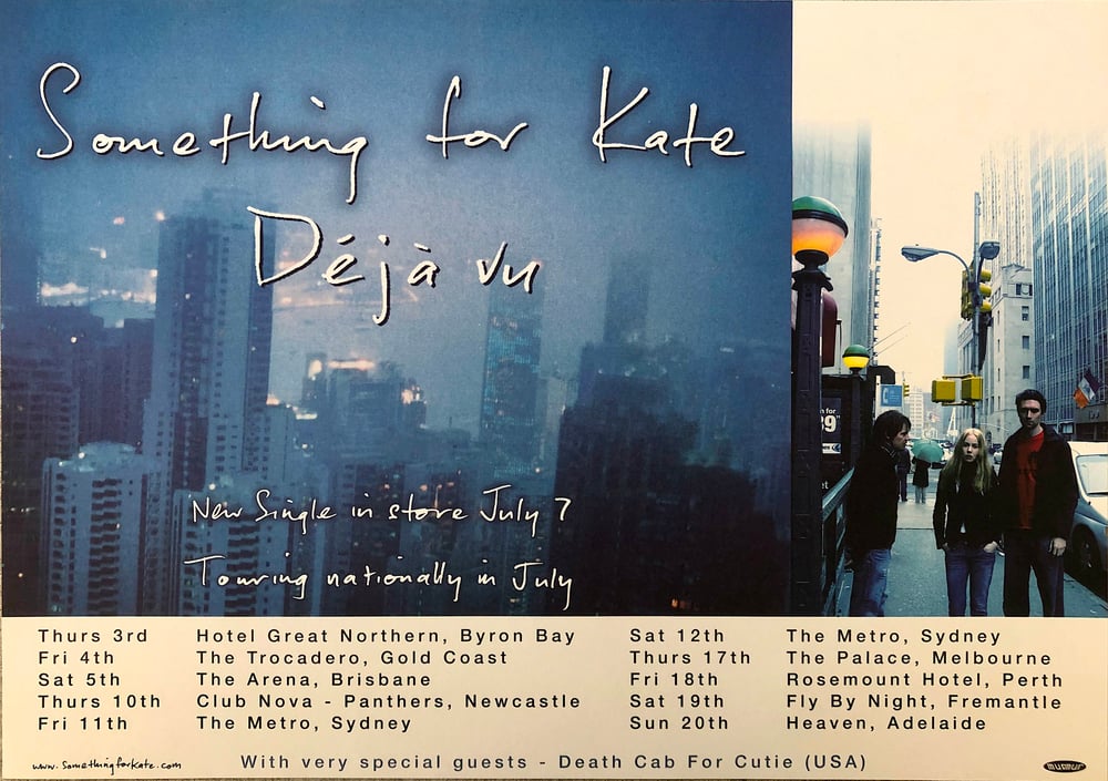 Image of Something for Kate Deja vu very rare promotional poster