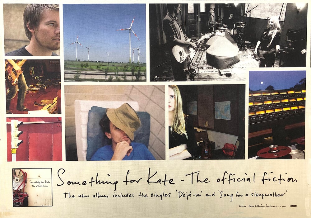 Image of Something for Kate very rare promotional poster for 'The Official Fiction'