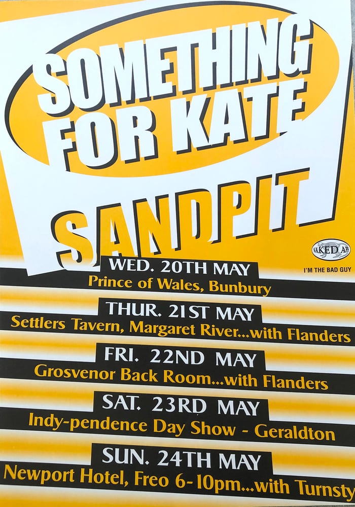 Image of Something for Kate / Sandpit Tour poster rare