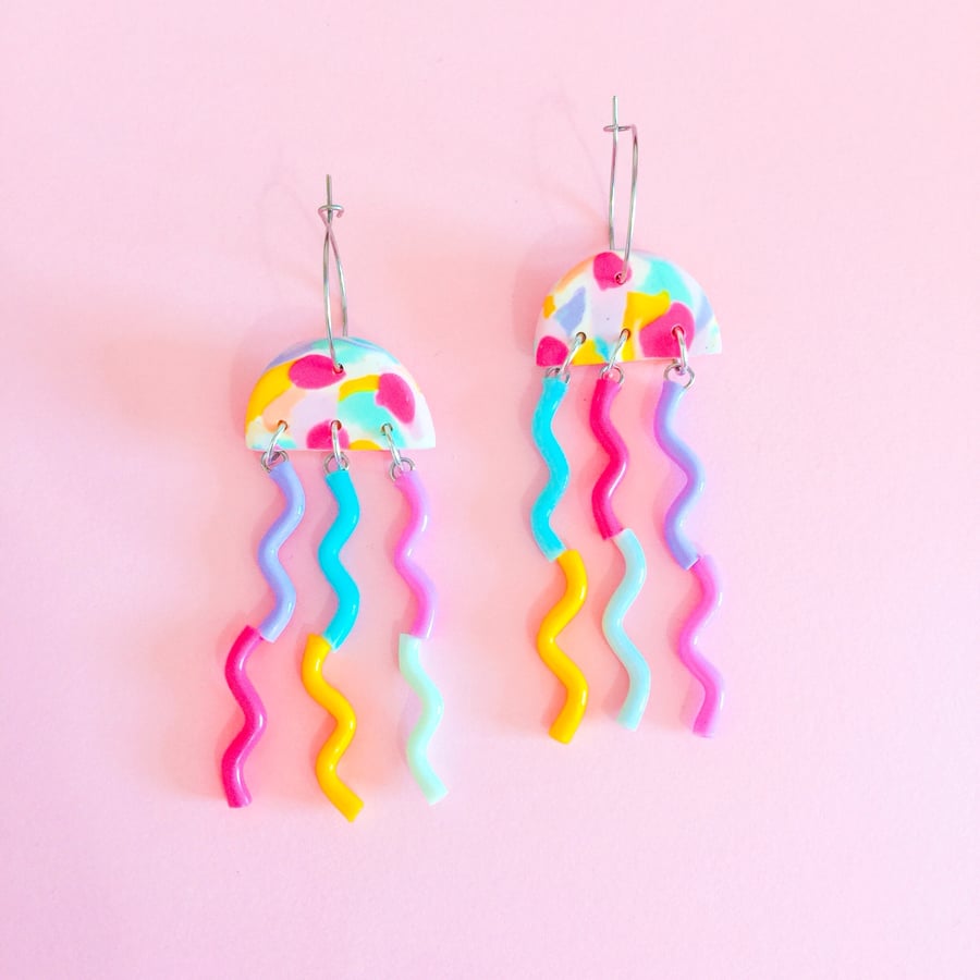 Image of NEW✨MINI jellyfish earrings various colours 🍦