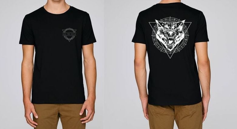 Image of SHIRT "WOLF" - BLACK