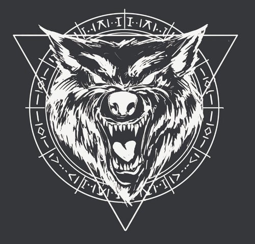 Image of SHIRT "WOLF" - BLACK