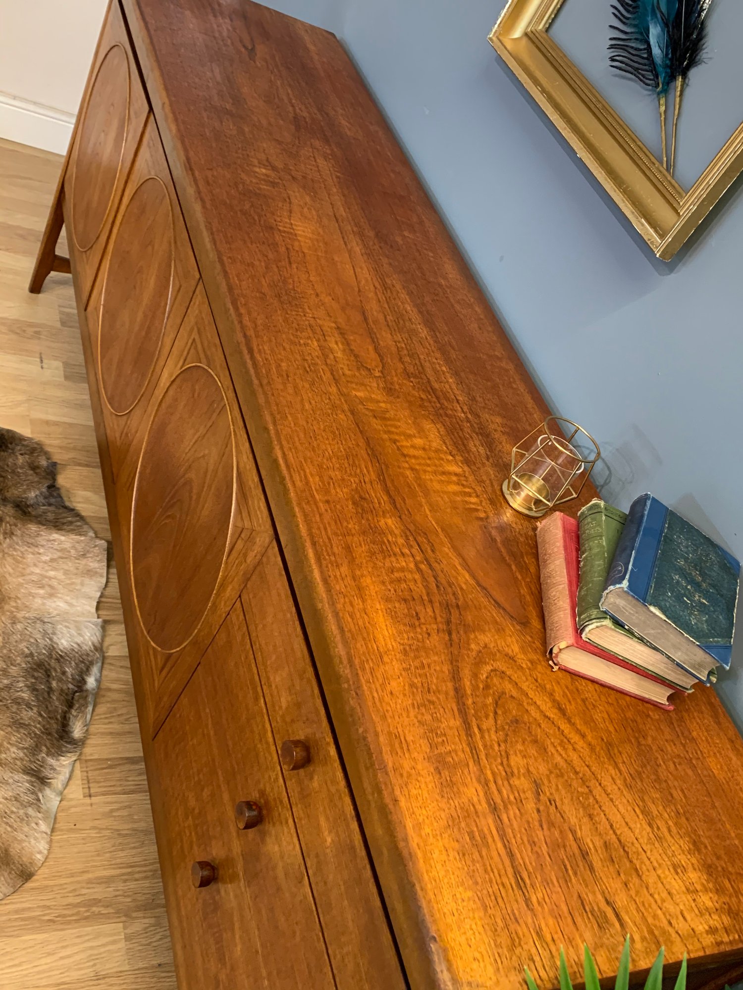 Image of Naked nathan teak circles sideboard