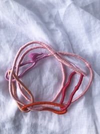 Image 1 of Pink Peach Textile Neckpiece