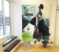 Image 2 of Painting / maleri / "The light behind you" / 155x195 cm