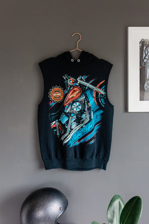 Image of Harley Davidson - That Sweet Sound - Sleeveless Hoodie