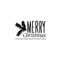 Pine Merry Christmas Tag Stamp