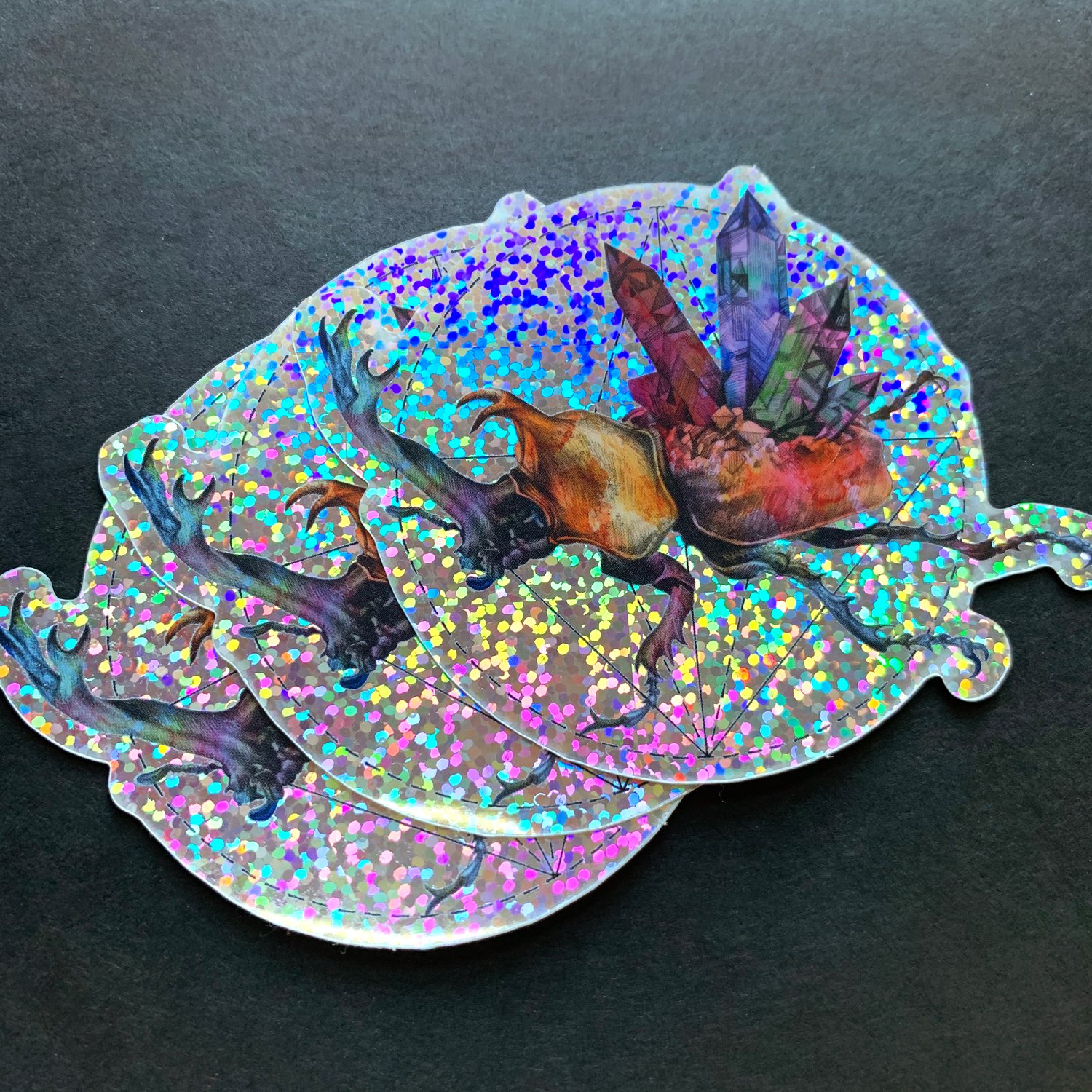 Image of Holo Glitter 'Crystalline Abnormalities' Sticker Pack